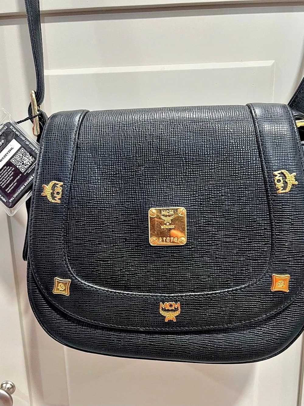 MCM Munchen Black Crossbody Bag